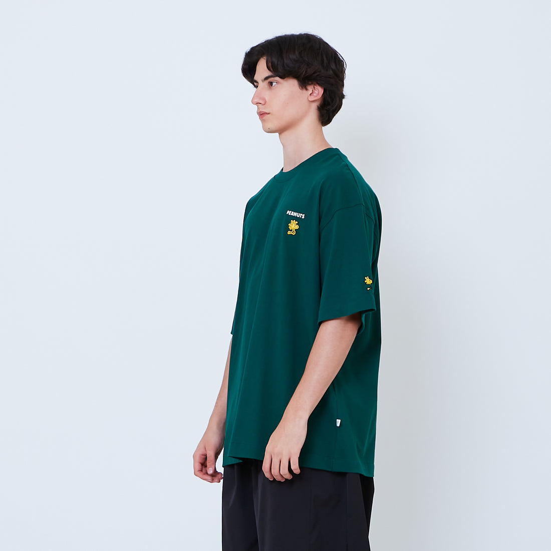 Peanuts Gender Neutral Embroidery Tee - Green - PU2605007B