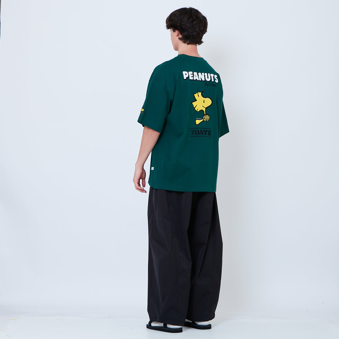 Peanuts Gender Neutral Embroidery Tee - Green - PU2605007B