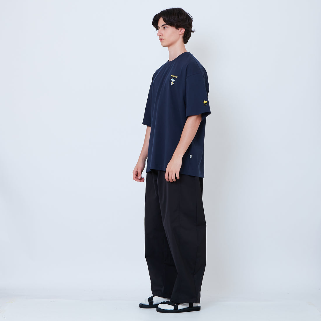 Peanuts Gender Neutral Embroidery Tee - Navy - PU2605007C