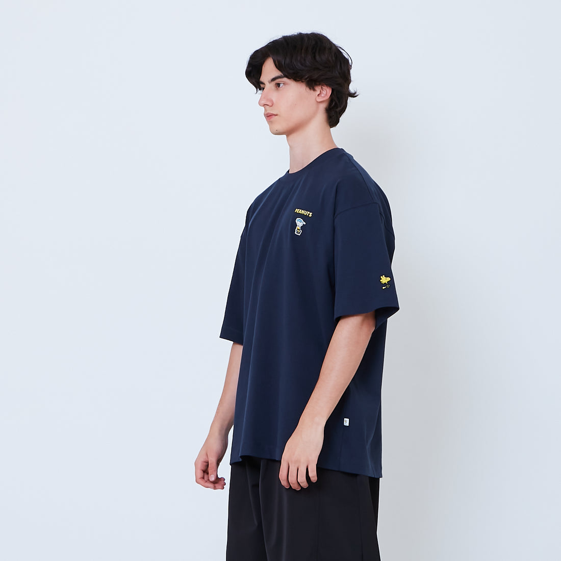 Peanuts Gender Neutral Embroidery Tee - Navy - PU2605007C
