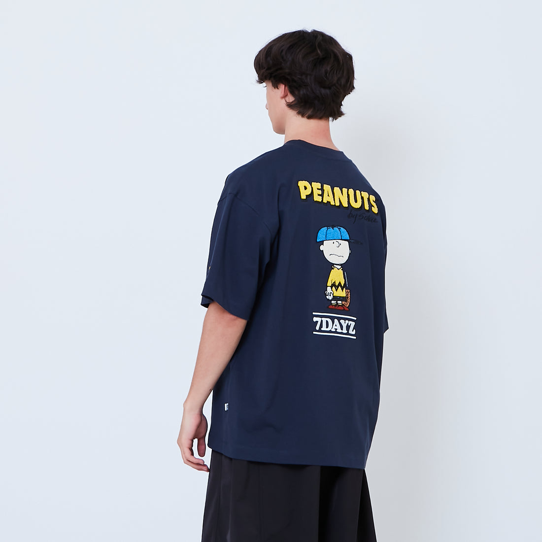 Peanuts Gender Neutral Embroidery Tee - Navy - PU2605007C
