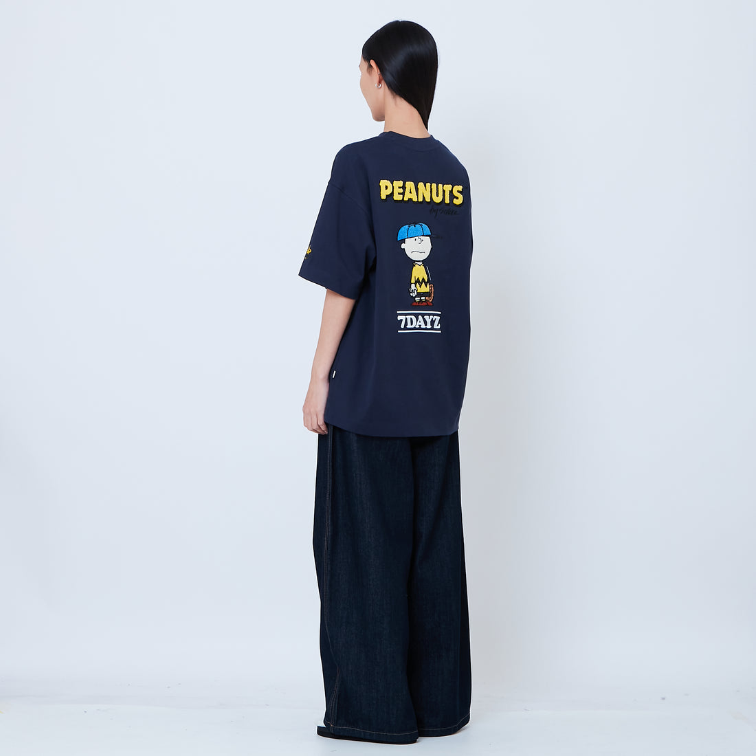 Peanuts Gender Neutral Embroidery Tee - Navy - PU2605007C