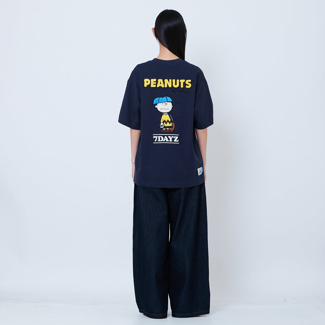 Peanuts Gender Neutral Embroidery Tee - Navy - PU2605007C