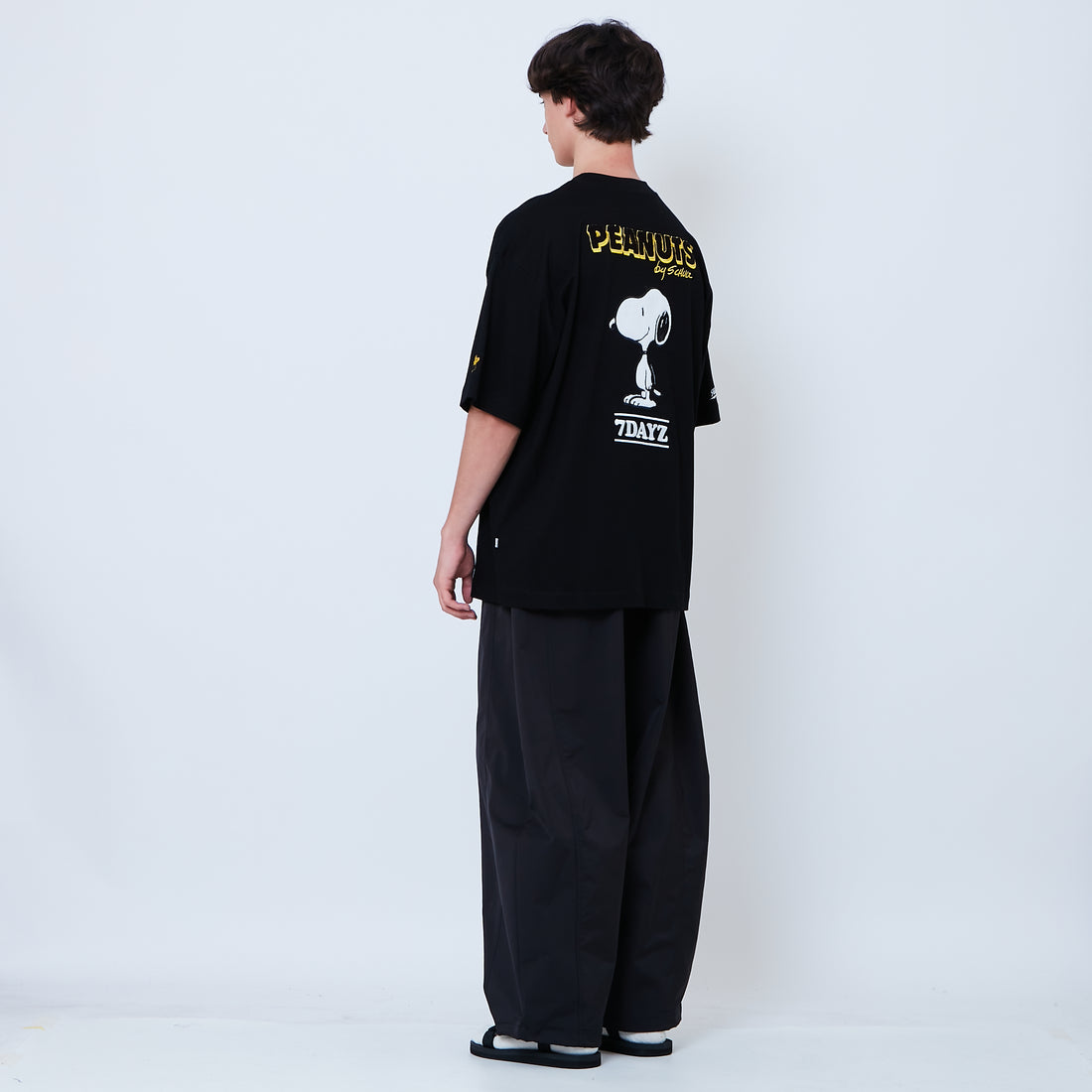 Peanuts Gender Neutral Embroidery Tee - Black - PU2605007D