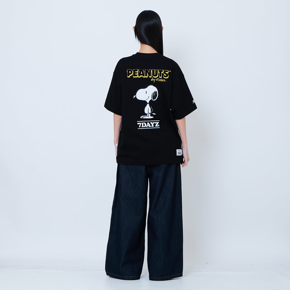 Peanuts Gender Neutral Embroidery Tee - Black - PU2605007D