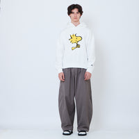 Peanuts Gender Neutral Embroidery Oversized Hoodie - Off White - PU2605009A