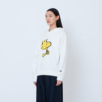 Peanuts Gender Neutral Embroidery Oversized Hoodie - Off White - PU2605009A