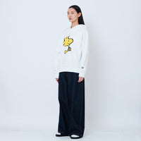Peanuts Gender Neutral Embroidery Oversized Hoodie - Off White - PU2605009A