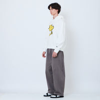 Peanuts Gender Neutral Embroidery Oversized Hoodie - Off White - PU2605009A
