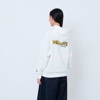 Peanuts Gender Neutral Embroidery Oversized Hoodie - Off White - PU2605009A