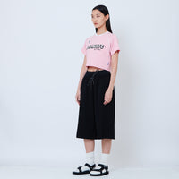 Peanuts Women Printed Cropped Jersey Tee - Pink - PW2605003A