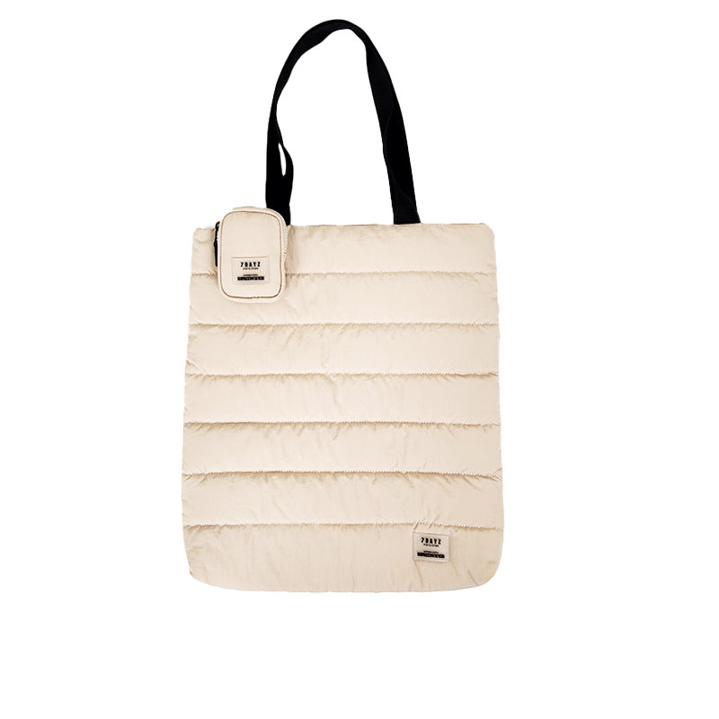 Puffie Tote Bag - Beige - SA2301002A