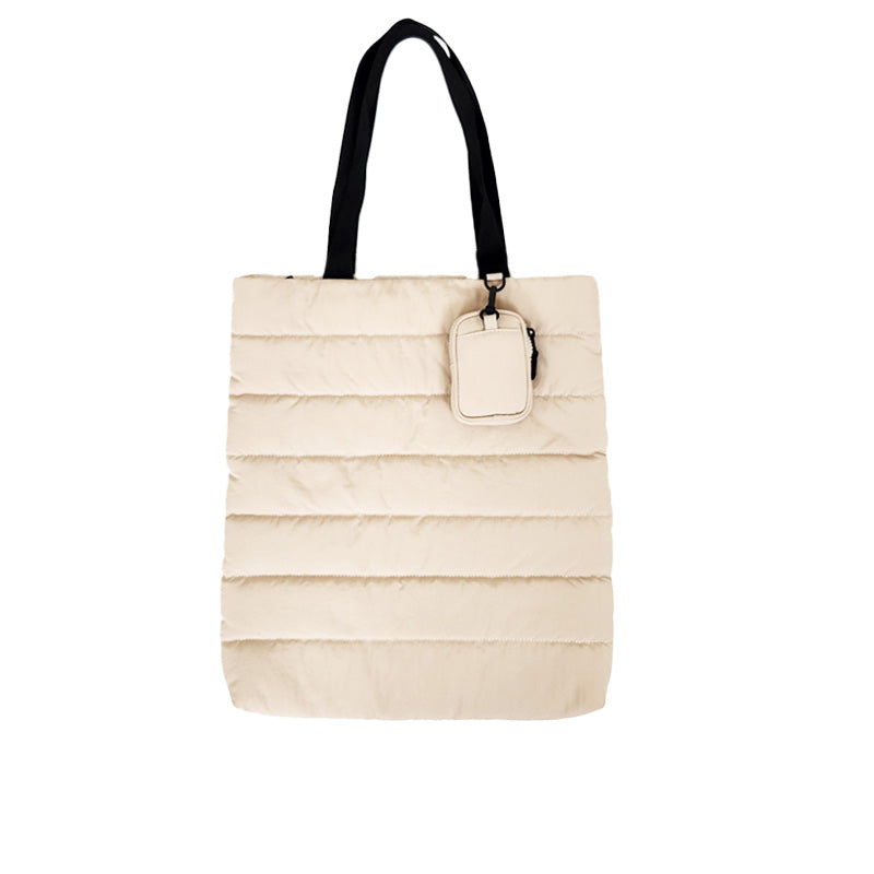 Puffie Tote Bag - Beige - SA2301002A