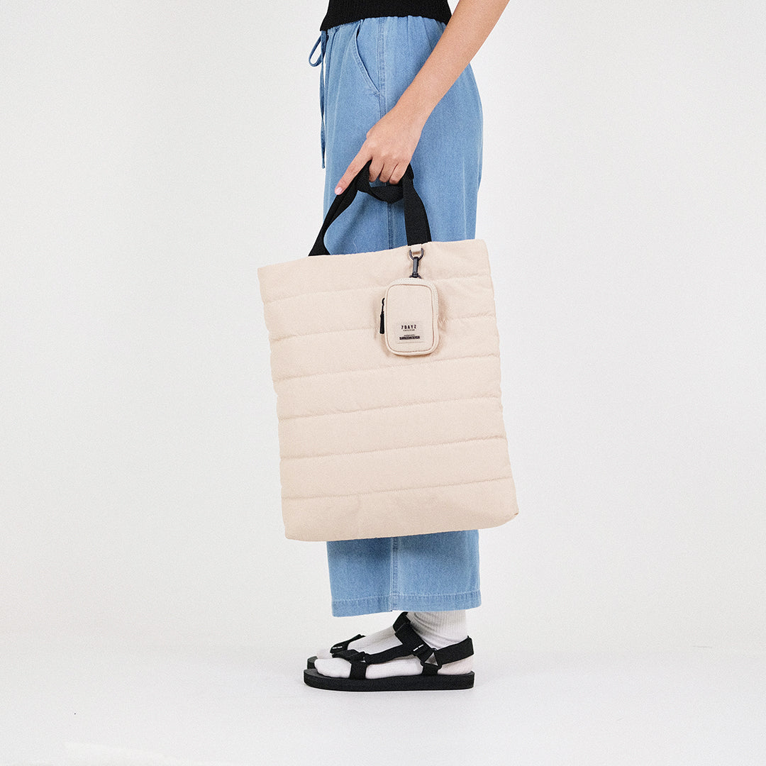 Puffie Tote Bag - Beige - SA2301002A