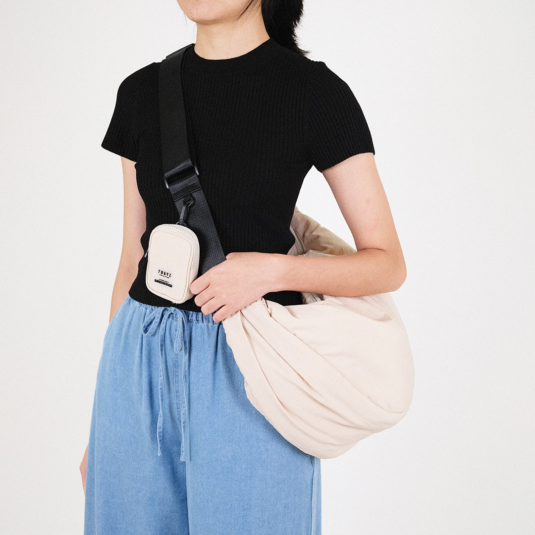 Puffie Crossbody Bag - Beige - SA2301004A
