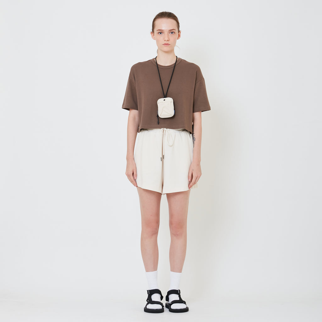 Pouch with Lanyard - Beige - SA2408025A