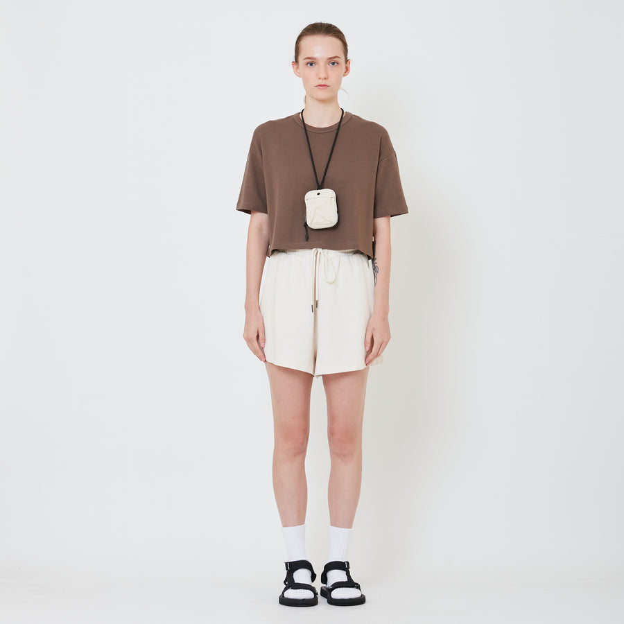 Pouch with Lanyard - Beige - SA2408025A