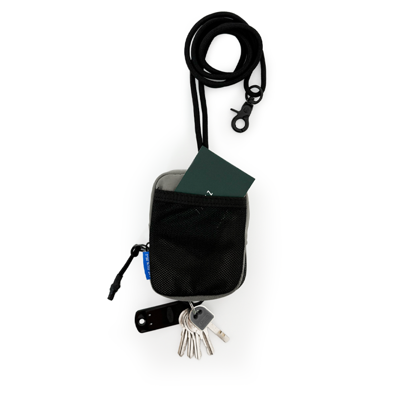 Pouch with Lanyard - Dusty Green - SA2408025C
