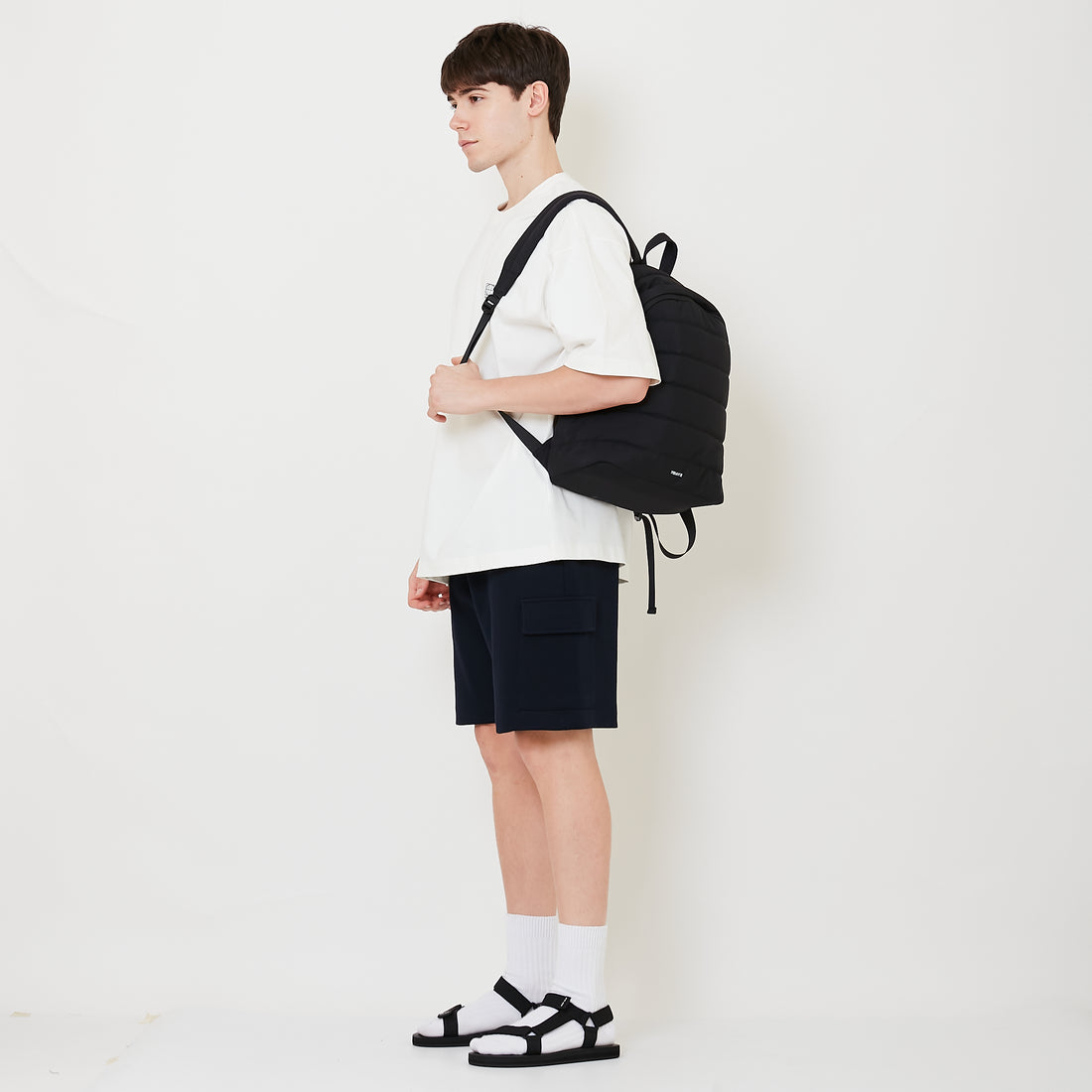 Nylon Backpack - Black - SA2504003D