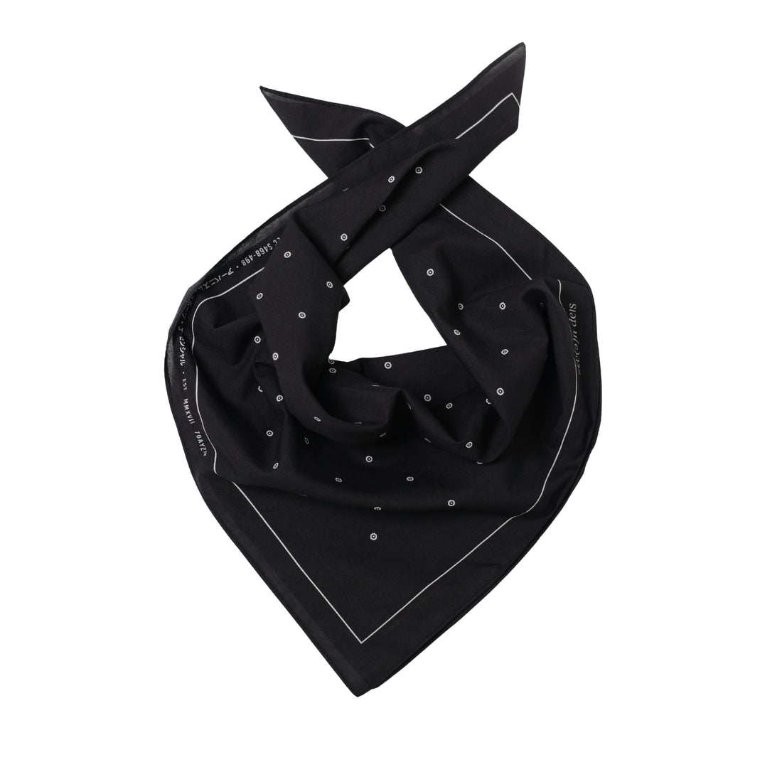 Dots Print Bandana - Black - SA2509023B