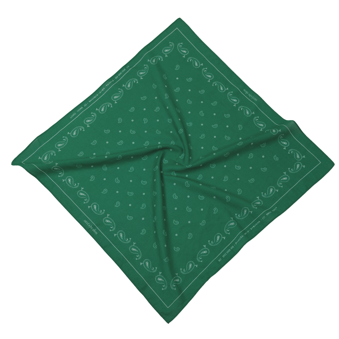 Paisley Print Bandana - Green - SA2509024C