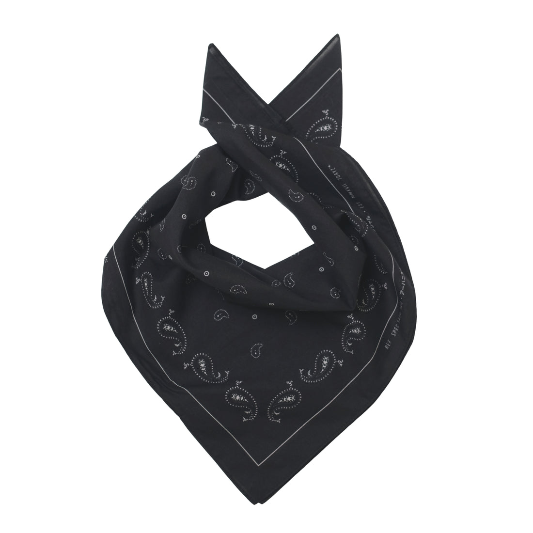 Paisley Print Bandana - Black - SA2509024D
