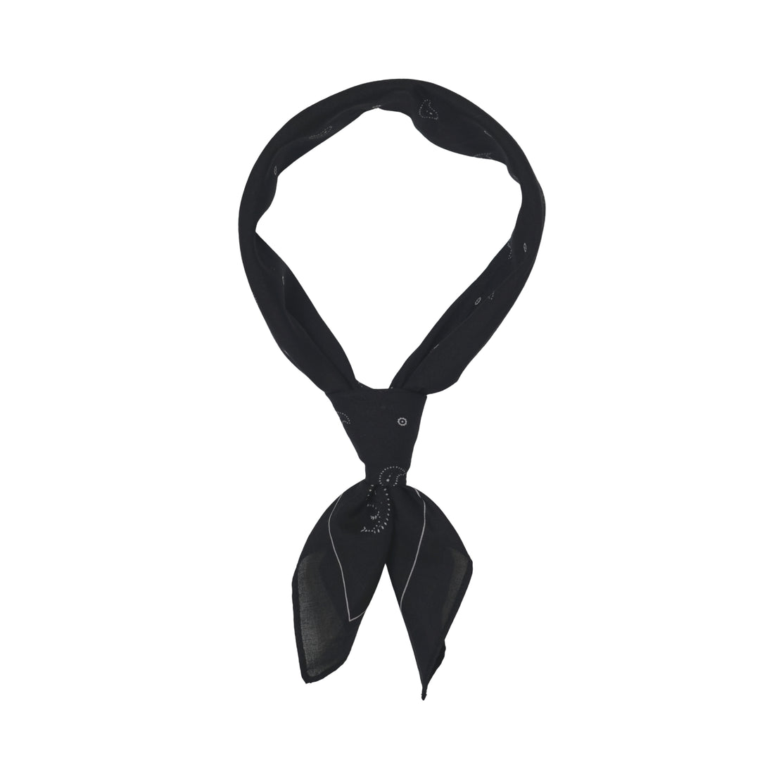 Paisley Print Bandana - Black - SA2509024D
