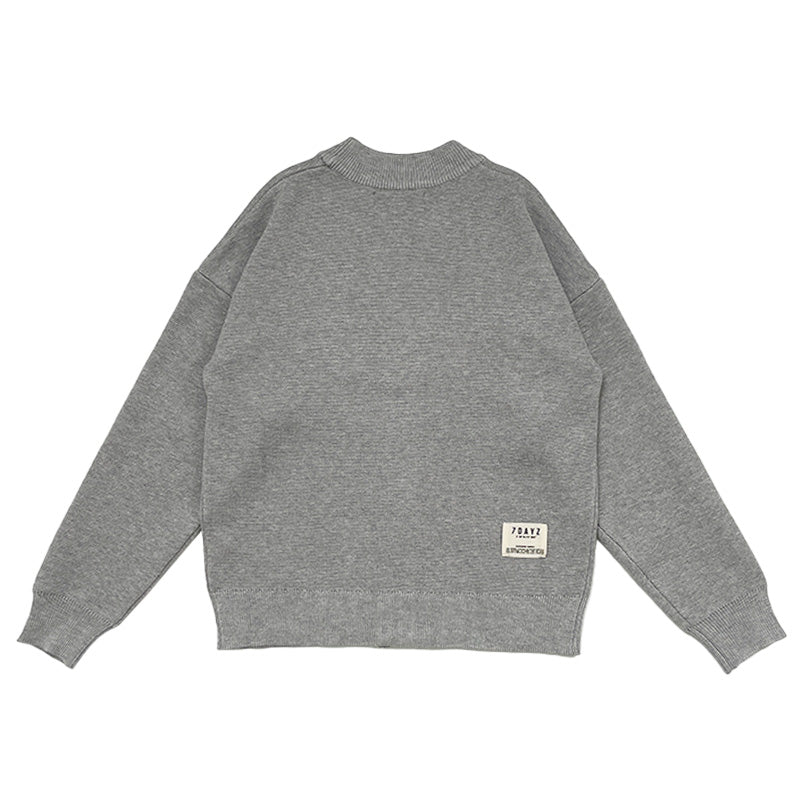 Boy Oversized Cardigan - Grey - SB2308226B