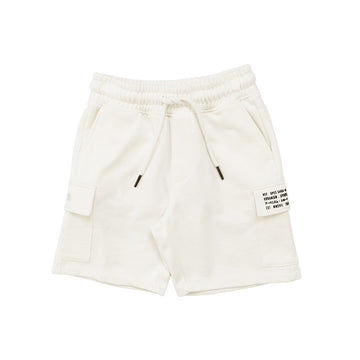 Boy Cargo Sweat-Shorts - Off White - SB2305207A