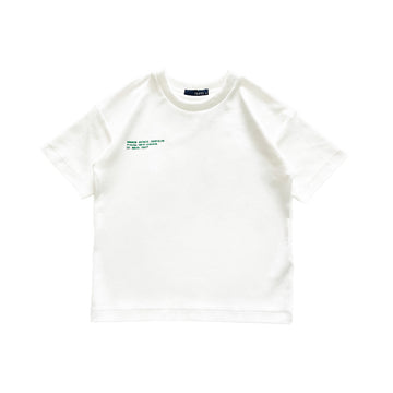 Boy Printed Oversized Tee - Off White - SB2307211A