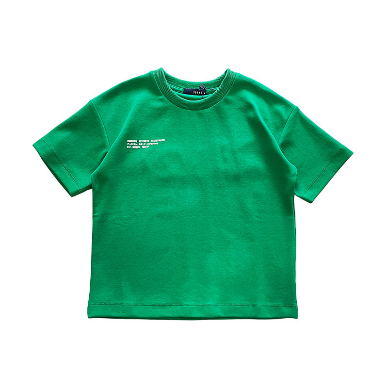 Boy Printed Oversized Tee - Green - SB2307211B