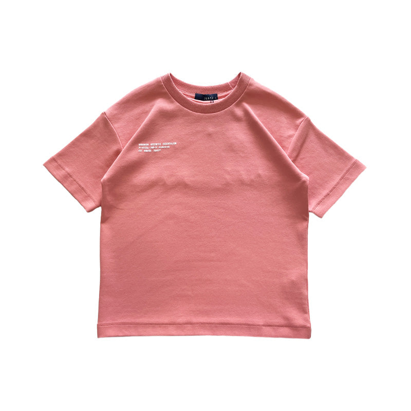 Boy Printed Oversized Tee - Dark Pink - SB2307211C