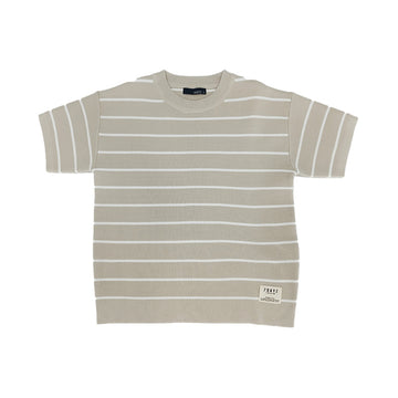 Boy Oversized Stripe Sweater - Beige - SB2307213B