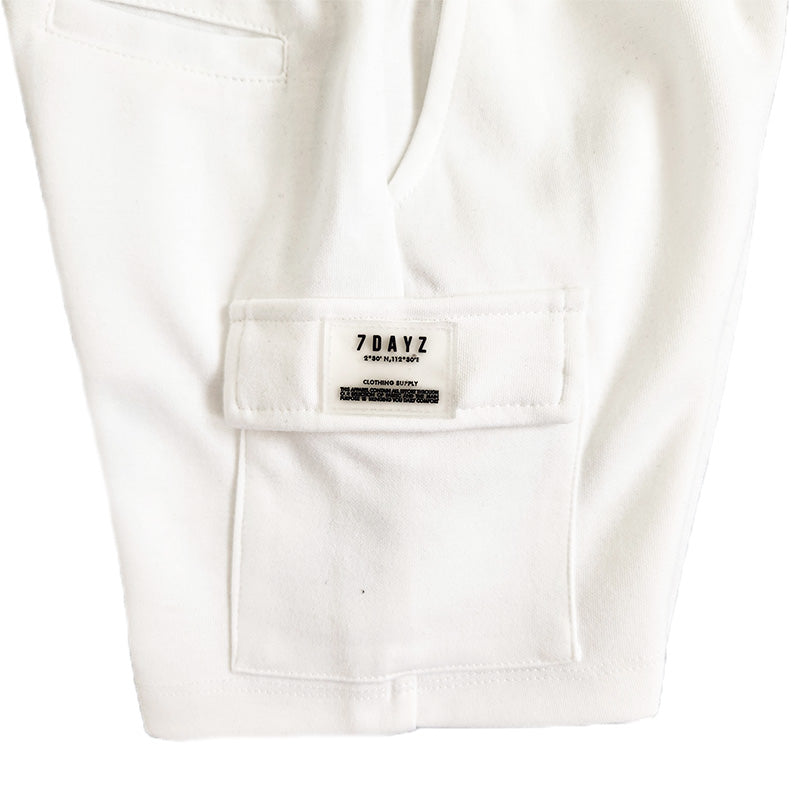 Boy Printed Sweat-Shorts - Off White - SB2307214A