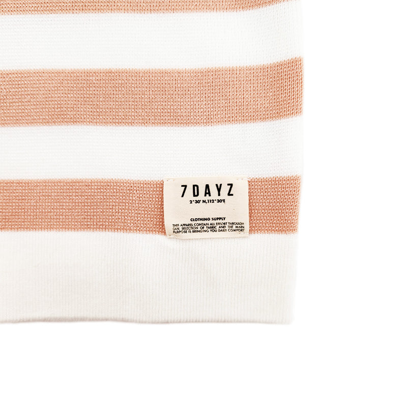 Boy Oversized Stripe Sweater - Salmon - SB2308219A