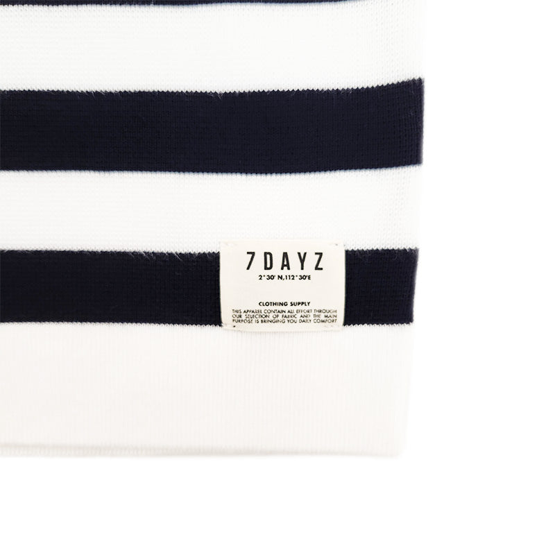 Boy Oversized Stripe Sweater - Navy - SB2308219B