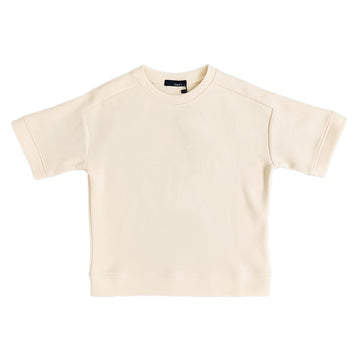 Boy Oversized Pique Top - Ivory - SB2308220A