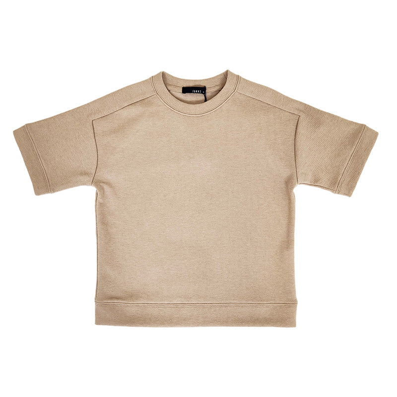 Boy Oversized Pique Top - Khaki - SB2308220B