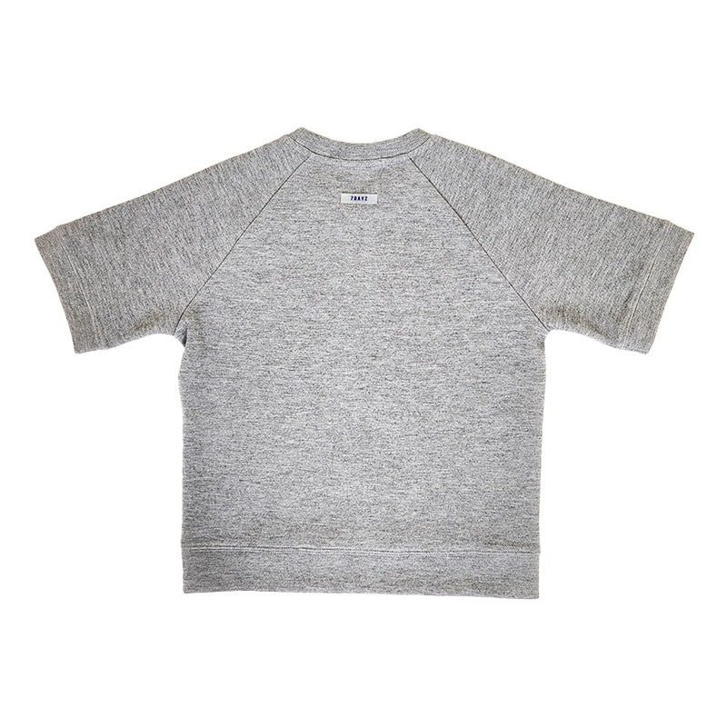 Boy Oversized Pique Top - Melange Grey - SB2308220C