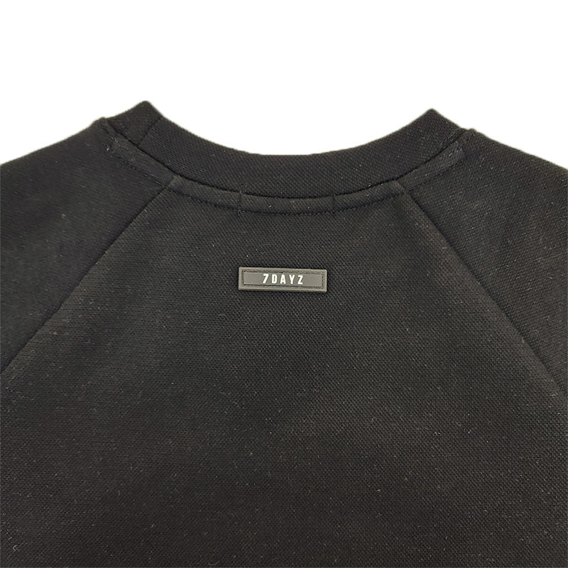 Boy Oversized Pique Top - Black - SB2308220D