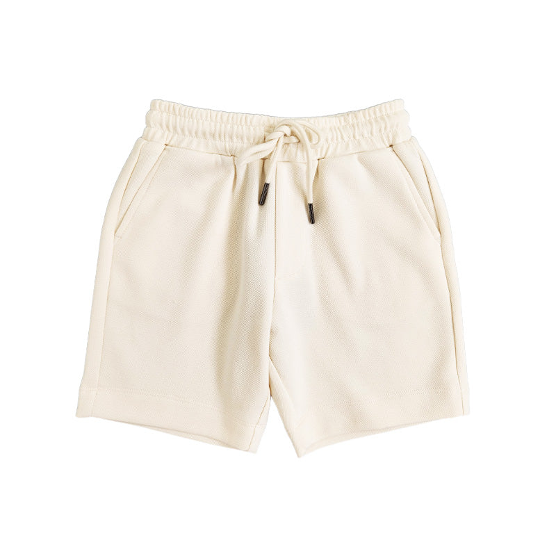 Boy Pique Shorts - Ivory - SB2308221A