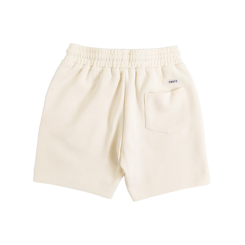 Boy Pique Shorts - Ivory - SB2308221A