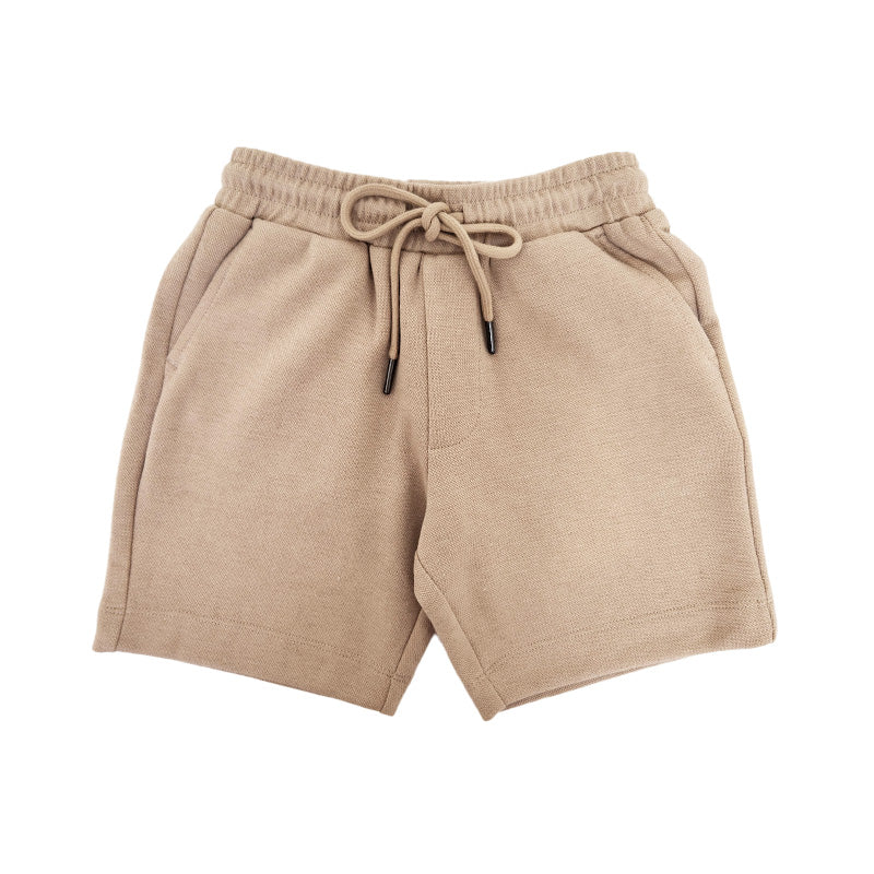 Boy Pique Shorts - Khaki - SB2308221B