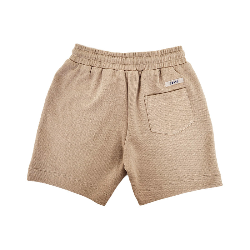 Boy Pique Shorts - Khaki - SB2308221B