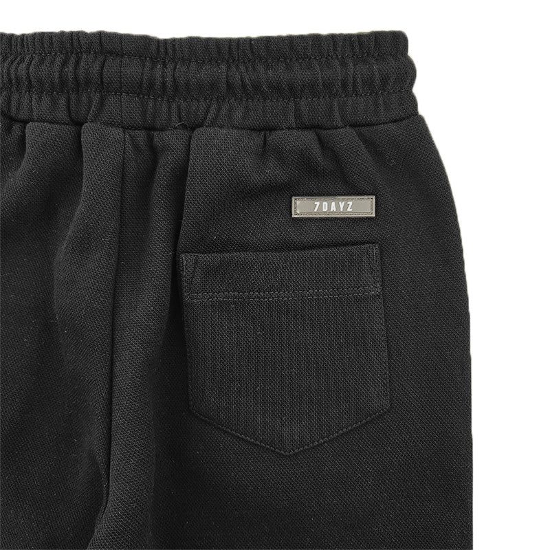 Boy Pique Shorts - Black - SB2308221C