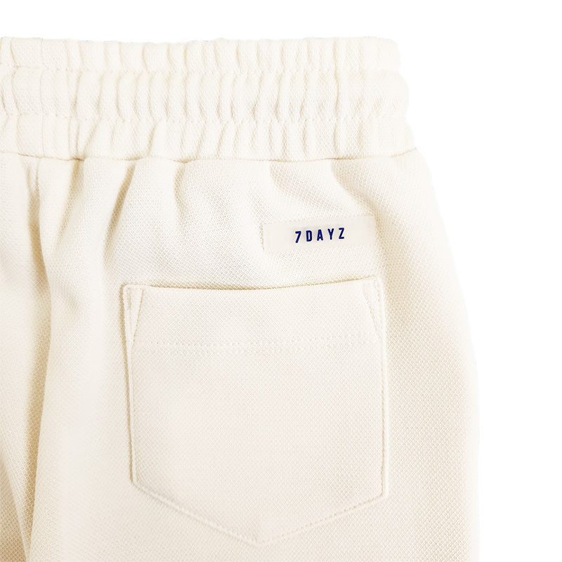 Boy Pique Joggers - Ivory - SB2308225A