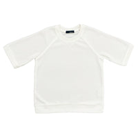 Boy Oversized Waffle Knit Top - Off White - SB2309228A