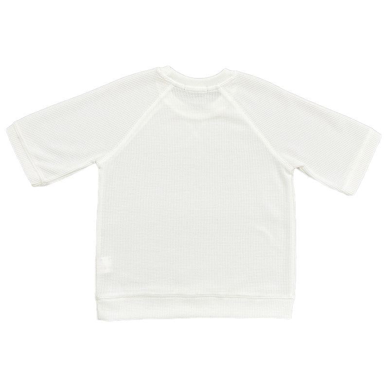 Boy Oversized Waffle Knit Top - Off White - SB2309228A