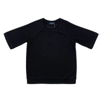 Boy Oversized Waffle Knit Top - Black - SB2309228D