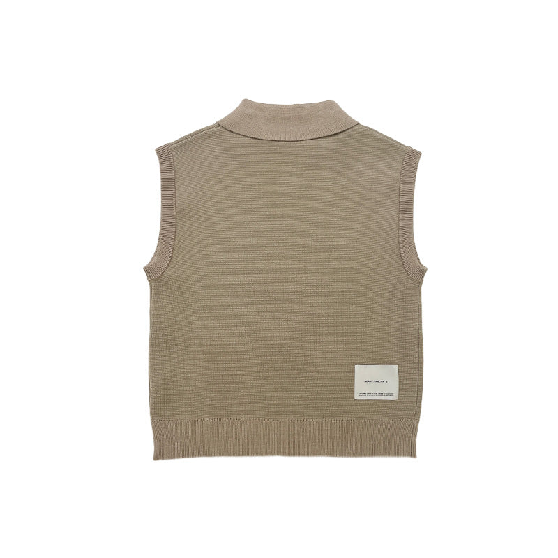 Boy Vest Top - Khaki - SB2309230A